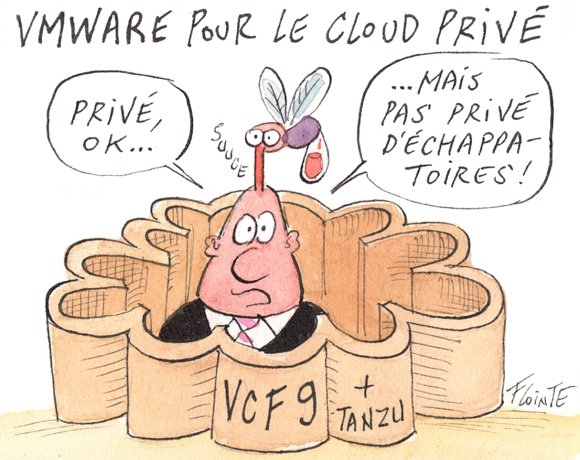 Dessin: VMware Explore 2024 : la virtualisation disparaît au profit du cloud privé